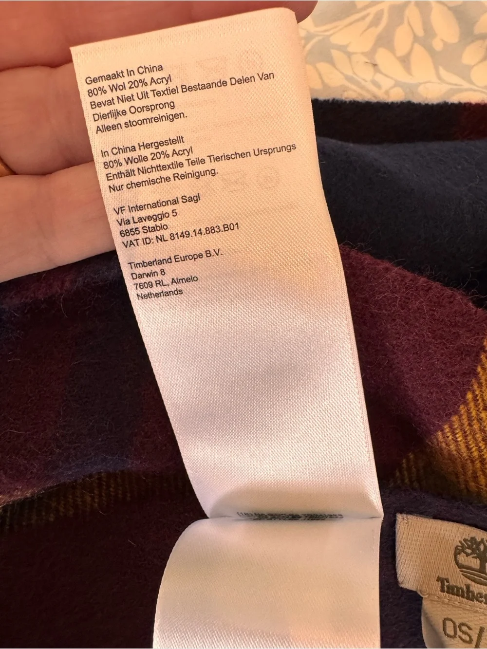 NWT, Timberland XL Scarf/Shawl